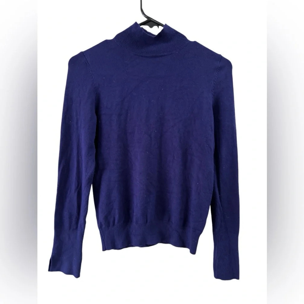 Zara blue long sleeve turtle neck under shirt